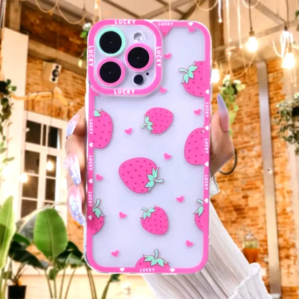 Brand new Apple IPhone 14 Pro Max Strawberry 🍓 Silicone Phone case